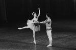 New York City Ballet production of "Theme and variations" with Gelsey Kirkland and Edward Villella, choreography by George Balanchine (New York)