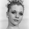 New York City Ballet production of "Theme and variations" close-up of Gelsey Kirkland in costume, choreography by George Balanchine (New York)