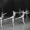 New York City Ballet production of "Divertimento No. 15" with Bruce Wells, Peter Martins and Frank Ohman, choreography by George Balanchine (New York)