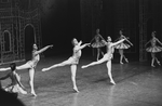 New York City Ballet production of "Divertimento No. 15" with Bruce Wells, Peter Martins and Frank Ohman, choreography by George Balanchine (New York)