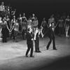 New York City Ballet production of "Concerto for Jazz Band and Orchestra" (One performance only Benefit for NYCB), George Balanchine, Doc Severinsen and Arthur Mitchell take a bow (New York)