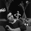 New York City Ballet production of "Watermill" rehearsal shot of Edward Villella and Penelope Dudleston, choreography by Jerome Robbins (New York)