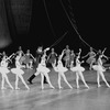 New York City Ballet production of "Circus Polka" with students from the School of American Ballet and Jerome Robbins as ringmaster, choreography by Jerome Robbins (New York)