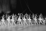 New York City Ballet production of "Circus Polka" with students from the School of American Ballet and Jerome Robbins as ringmaster, choreography by Jerome Robbins (New York)