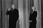 New York City Ballet Stravinsky Festival, Lincoln Kirstein and George Balanchine make a toast to Stravinsky (New York)