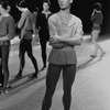 New York City Ballet dancer Tracy Bennett before performance (New York)