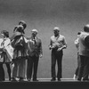 New York City Ballet - Jerome Robbins and designer Eugene Berman discuss "Pulcinella" costumes, choreography by George Balanchine and Jerome Robbins (New York)