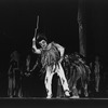 New York City Ballet production of "Pulcinella" with George Balanchine and Jerome Robbins (left) performing as beggars, choreography by George Balanchine and Jerome Robbins (New York)