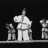 New York City Ballet production of "Pulcinella" with Edward Villella as Pulcinella, choreography by George Balanchine and Jerome Robbins (New York)