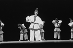 New York City Ballet production of "Pulcinella" with Edward Villella as Pulcinella, choreography by George Balanchine and Jerome Robbins (New York)