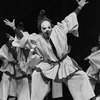 New York City Ballet production of "Pulcinella" with Edward Villella as Pulcinella, choreography by George Balanchine and Jerome Robbins (New York)