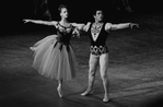 New York City Ballet production of "Jewels" (Emeralds) with Susan Hendl and Francisco Moncion, choreography by George Balanchine (New York)