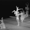 New York City Ballet production of "Tchaikovsky Concerto No. 2" with Patricia McBride and Peter Martins, Merrill Ashley kneeling, choreography by George Balanchine (New York)