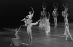 New York City Ballet production of "Tchaikovsky Concerto No. 2" with Merrill Ashley and Jean-Pierre Bonnefous, Colleen Neary kneeling, choreography by George Balanchine (New York)