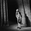New York City Ballet production of "L'Enfant et les Sortilèges", with Paul Offenkranz as The Child taking a bow in front of curtain with George Balanchine, choreography by George Balanchine (New York)