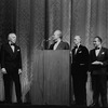 New York City Ballet - George Balanchine receives the Medal of Honor from French Ambassador Jacques Kosciusko-Morizet, Angier Biddle Duke (for Mayor Beame) (New York)