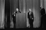 New York City Ballet - George Balanchine receives the Medal of Honor from French Ambassador Jacques Kosciusko-Morizet, Angier Biddle Duke (for Mayor Beame) (New York)