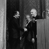 New York City Ballet - George Balanchine receives the Medal of Honor from French Ambassador Jacques Kosciusko-Morizet, Angier Biddle Duke (for Mayor Beame) (New York)