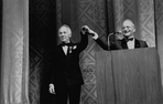 New York City Ballet - George Balanchine receives the Medal of Honor from French Ambassador Jacques Kosciusko-Morizet (New York)