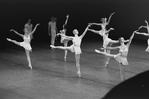 New York City Ballet production of "Chaconne" with corps de ballet, choreography by George Balanchine (New York)