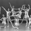 New York City Ballet production of "Chaconne" with corps de ballet, choreography by George Balanchine (New York)