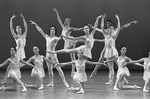 New York City Ballet production of "Chaconne" with corps de ballet, choreography by George Balanchine (New York)