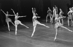 New York City Ballet production of "Who Cares?" with Judith Fugate, Delia Peters, Renee Estopinal and Marjorie Spohn, choreography by George Balanchine (New York)