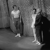 New York City Ballet production of "Square Dance" with Kay Mazzo and Bart Cook take a bow with George Balanchine, choreography by George Balanchine (New York)