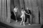 New York City Ballet production of "Square Dance" with Kay Mazzo and Bart Cook take a bow with George Balanchine, choreography by George Balanchine (New York)