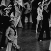 New York City Ballet production of "Union Jack" with Jacques d'Amboise and son Christopher d'Amboise (left), in front are Sara Leland and Kay Mazzo, choreography by George Balanchine (New York)