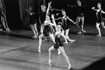 New York City Ballet production of "Jewels" (Rubies), with Colleen Neary and Patricia McBride (front), choreography by George Balanchine (New York)