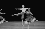 New York City Ballet production of "Bournonville Divertissements" with Adam Luders and Muriel Aasen, choreography by August Bournonville, staged by Stanley Williams (New York)