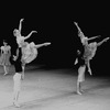 New York City Ballet production of "Bournonville Divertissements" with Judith Fugate and Jean-Pierre Frohlich in the foreground, choreography by August Bournonville, staged by Stanley Williams (New York)