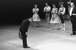 New York City Ballet production of "Bournonville Divertissements" with Stanley Williams bowing to dancers, choreography by August Bournonville, staged by Stanley Williams (New York)