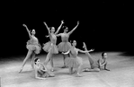New York City Ballet production of "The Concert" with Delia Peters at center, choreography by Jerome Robbins (New York)
