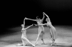 New York City Ballet production of "Dances at a Gathering" with Patricia McBride, Merrill Ashley and Judith Fugate, choreography by Jerome Robbins (New York)