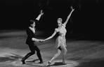 Gerard Ebitz and Nina Fedorova in the New York City Ballet production of Jacques d'Amboise's "Tschaikovsky Suite No. 2"