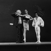 New York City Ballet production of "Ballo della Regina" with George Balanchine rehearsing Merrill Ashley and Robert Weiss, choreography by George Balanchine (New York)