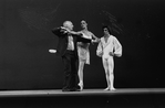 New York City Ballet production of "Ballo della Regina" with George Balanchine rehearsing Merrill Ashley and Robert Weiss, choreography by George Balanchine (New York)