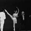 New York City Ballet production of "Ballo della Regina" with George Balanchine rehearsing Merrill Ashley and Robert Weiss, choreography by George Balanchine (New York)