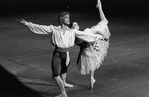 New York City Ballet production of "Bournonville Divertissements" with Suzanne Farrell and Peter Martins, choreography by August Bournonville (staged by Stanley Williams) (New York)