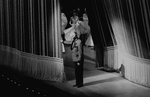 New York City Ballet production of "Vienna Waltzes" George Balanchine takes a solo bow in front of curtain, choreography by George Balanchine (New York)