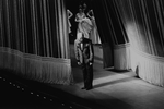 New York City Ballet production of "Vienna Waltzes" George Balanchine takes a solo bow in front of curtain, choreography by George Balanchine (New York)