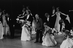 New York City Ballet production of "Vienna Waltzes", George Balanchine and dancers take a bow, choreography by George Balanchine (New York)