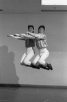 New York City Ballet production of "Tricolore" (Part 2) Steven Caras and Richard Tanner pose in costume, choreography by Jean-Pierre Bonnefous (New York)