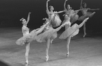 New York City Ballet production of "Raymonda Variations" with Delia Peters, Nichol Hlinka and Judith Fugate, choreography by George Balanchine (New York)