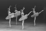 New York City Ballet production of "Raymonda Variations" with Judith Fugate third from left, choreography by George Balanchine (New York)