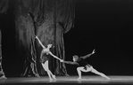New York City Ballet production of "Jewels" (Rubies) with Patricia McBride and Mikhail Baryshnikov, choreography by George Balanchine (Saratoga)