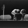 New York City Ballet production of "Orpheus" with George Balanchine rehearsing Mikhail Baryshnikov, choreography by George Balanchine (New York)