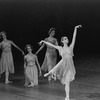 Stephanie Saland (right) in the New York City Ballet production of Robbins's "The Four Seasons"